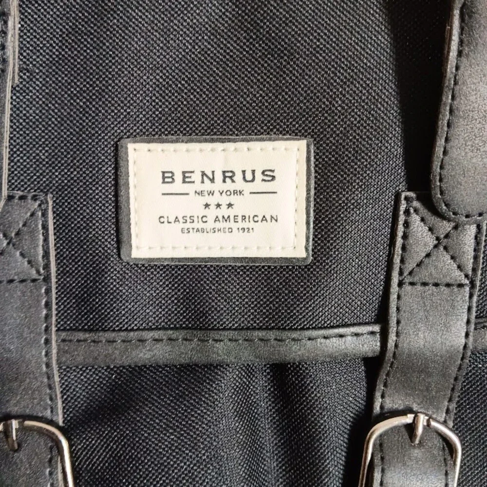 Benrus Black Rucksack Drawstring - Picture 2 of 3